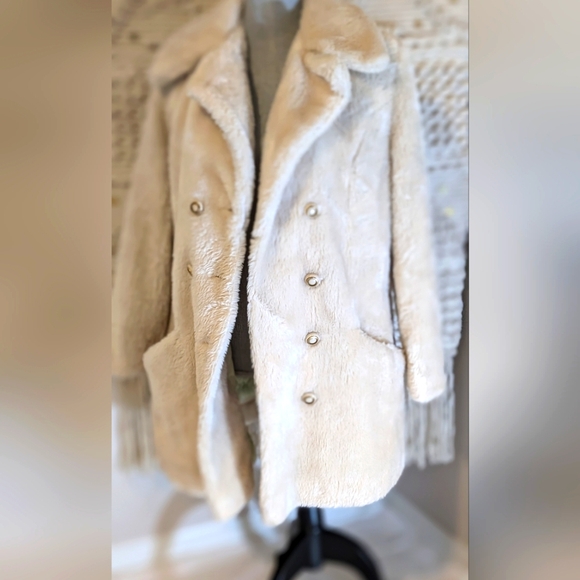 Sears Jackets & Blazers - Vintage 1970s Sears Faux Fur Double breasted Coat Women Winter Size 14